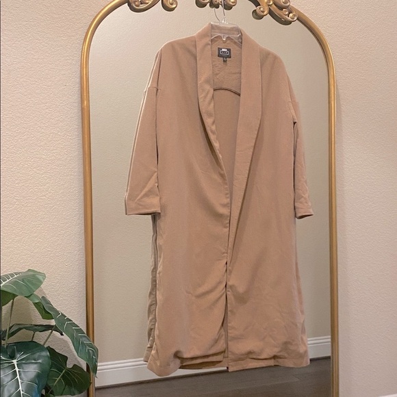 AYR The Robe Coat Camel Hair Wool Blend Longline Size S/M - Picture 4 of 11